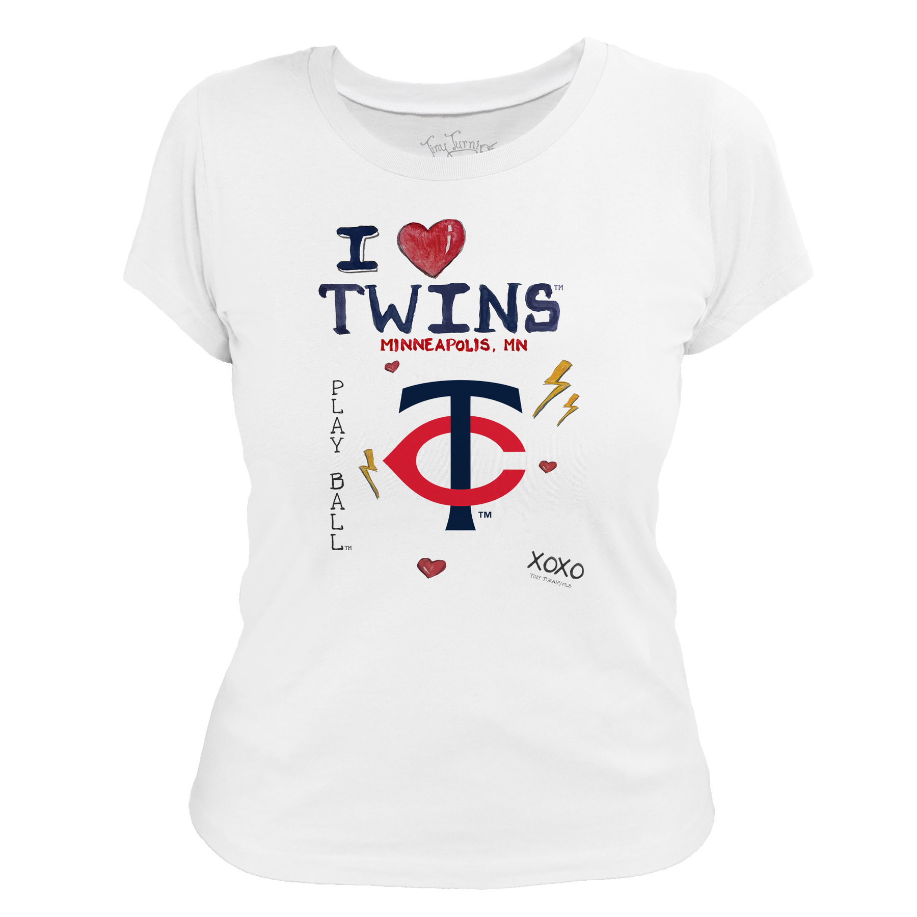 I Heart Twins Women's Tee Shirt - Tiny Turnip