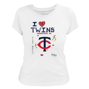 I Heart Twins Women's Tee Shirt - Tiny Turnip