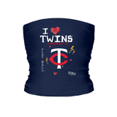 I Heart Twins Tube Top - Tiny Turnip