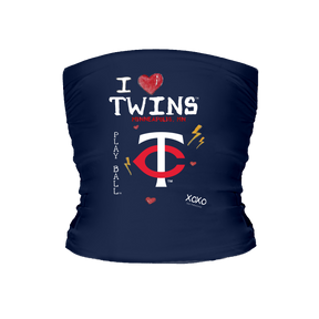 I Heart Twins Tube Top - Tiny Turnip