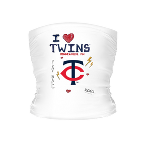 I Heart Twins Tube Top - Tiny Turnip