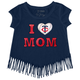 Minnesota Twins I Love Mom Fringe Tee
