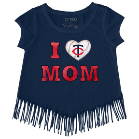 Minnesota Twins I Love Mom Fringe Tee