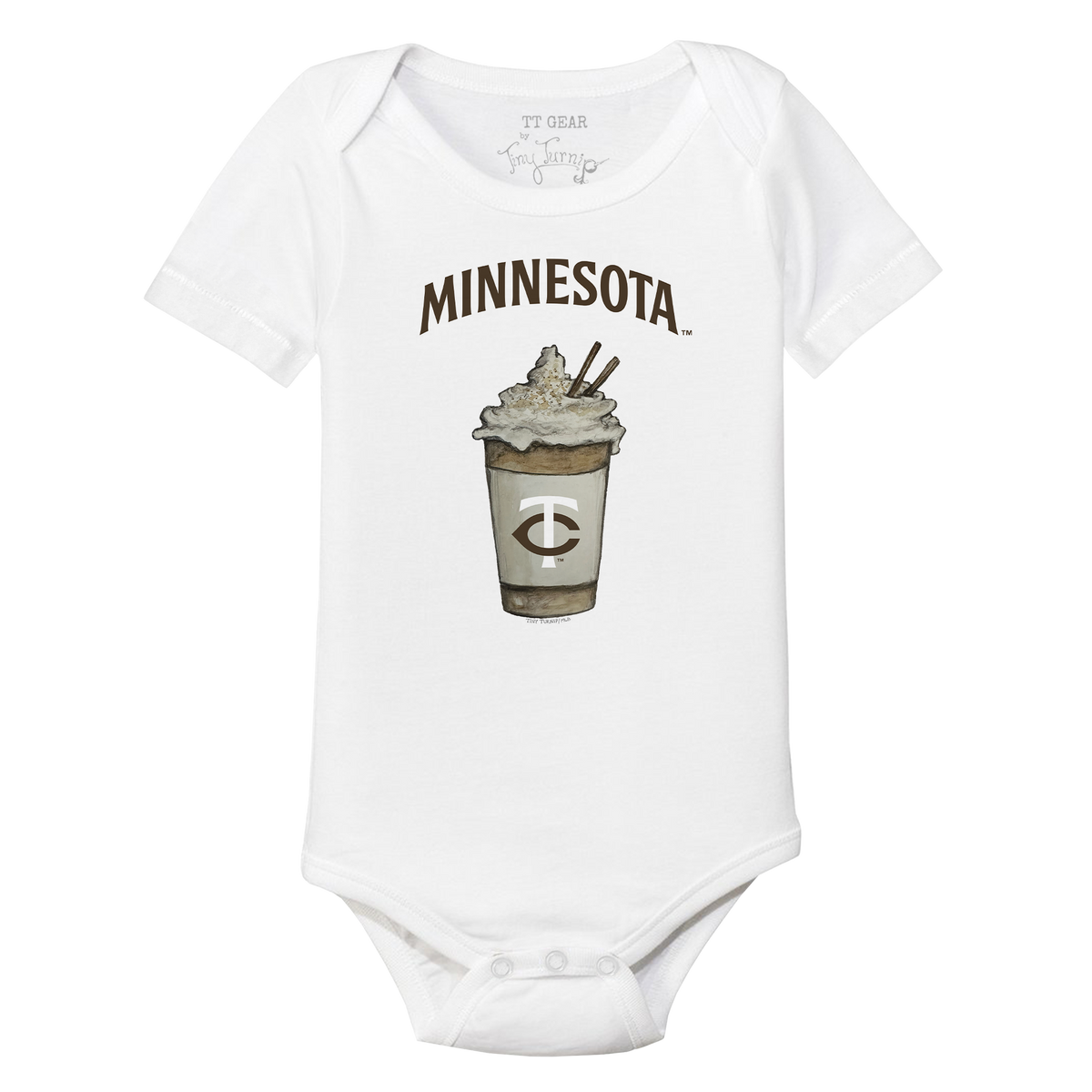 Minnesota Twins Latte Short Sleeve Snapper