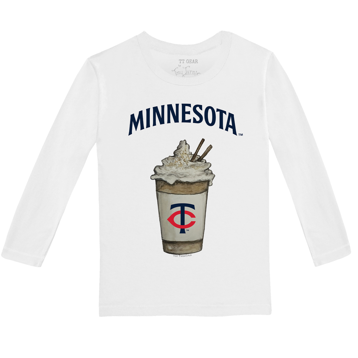 Minnesota Twins Latte Long-Sleeve Tee Shirt
