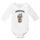 Minnesota Twins Latte Long Sleeve Snapper