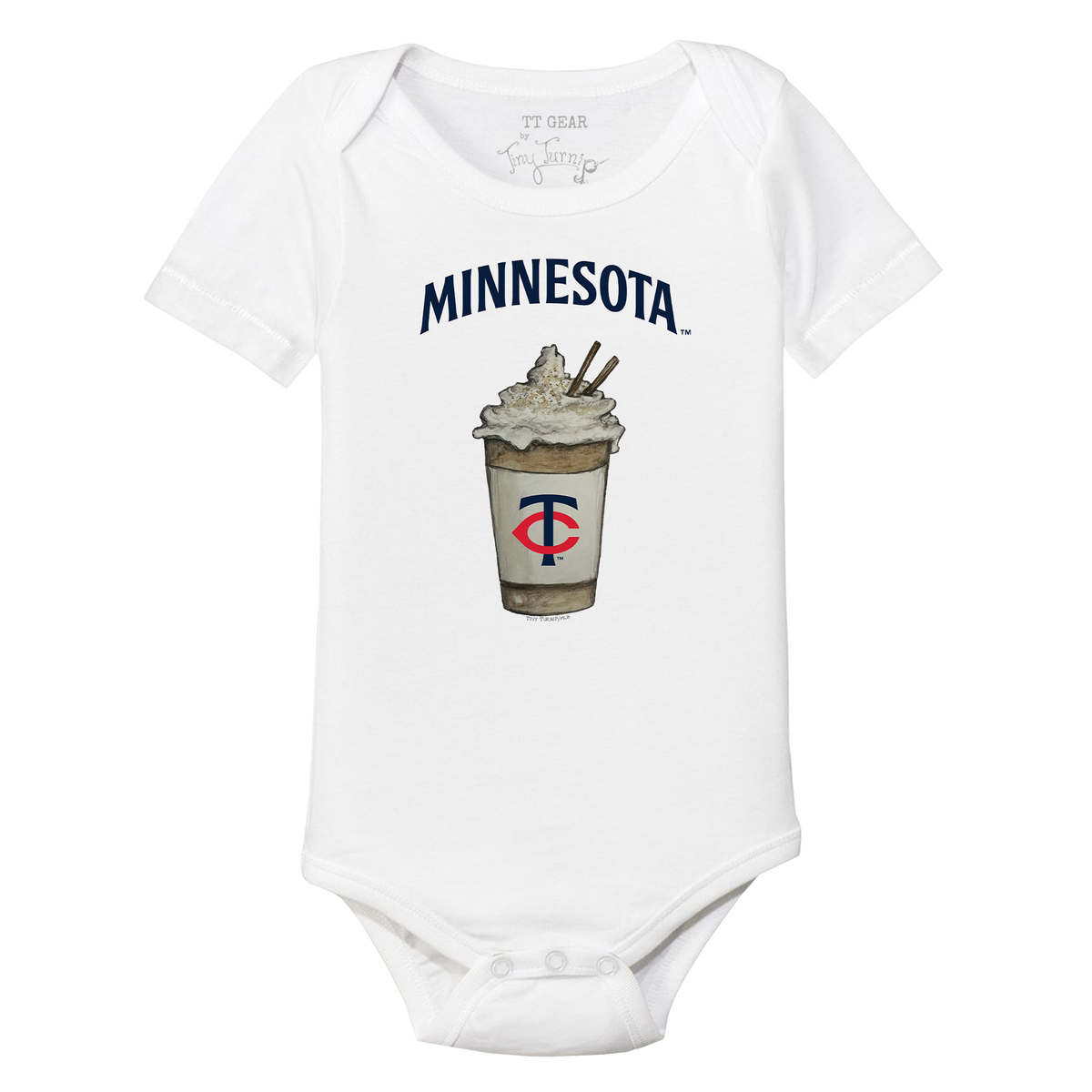 Minnesota Twins Latte Short Sleeve Snapper