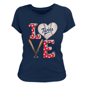 Minnesota Twins Baseball LOVE Tee Shirt