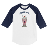 Minnesota Twins Milkshake 3/4 Navy Blue Sleeve Raglan