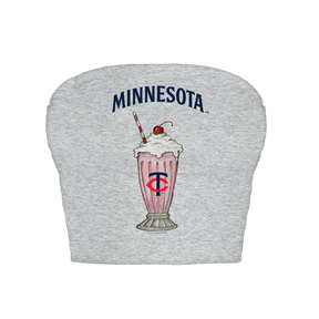 Minnesota Twins Milkshake Crop Tube Top
