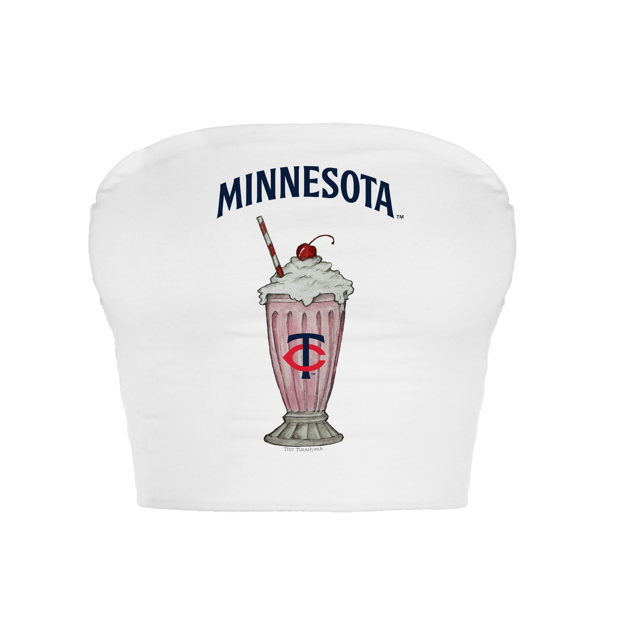 Minnesota Twins Milkshake Crop Tube Top