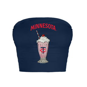 Minnesota Twins Milkshake Crop Tube Top