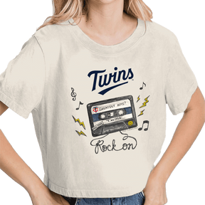 Minnesota Twins Mixtape Vintage Crop Tee - Tiny Turnip