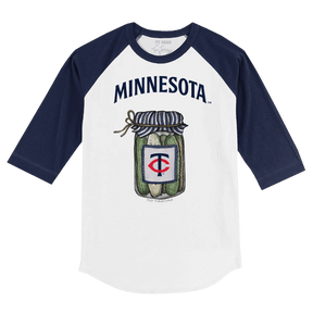 Minnesota Twins Pickle Jar 3/4 Navy Blue Sleeve Raglan