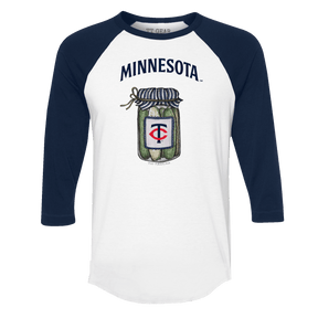 Minnesota Twins Pickle Jar 3/4 Navy Blue Sleeve Raglan