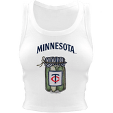 Minnesota Twins Pickle Jar Crop Tank