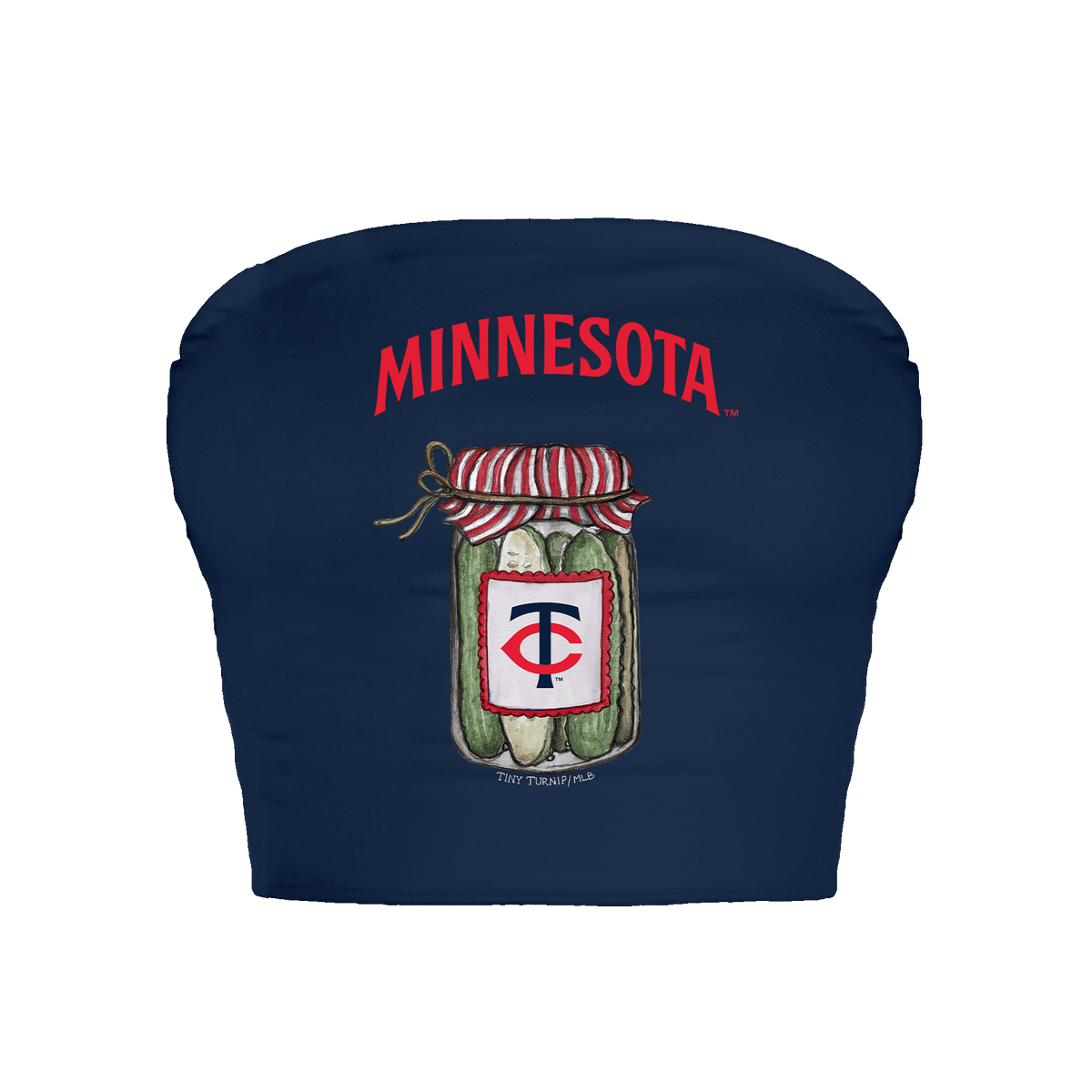 Minnesota Twins Pickle Jar Crop Tube Top