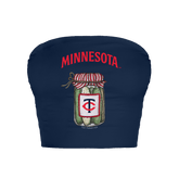 Minnesota Twins Pickle Jar Crop Tube Top