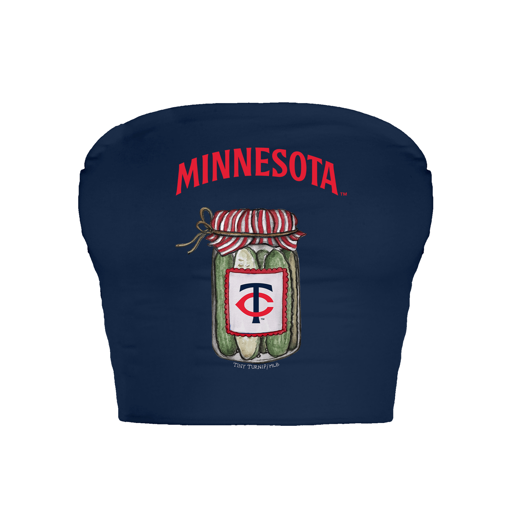 Minnesota Twins Pickle Jar Crop Tube Top