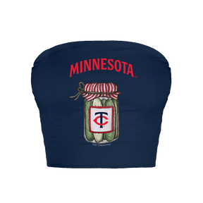 Minnesota Twins Pickle Jar Crop Tube Top
