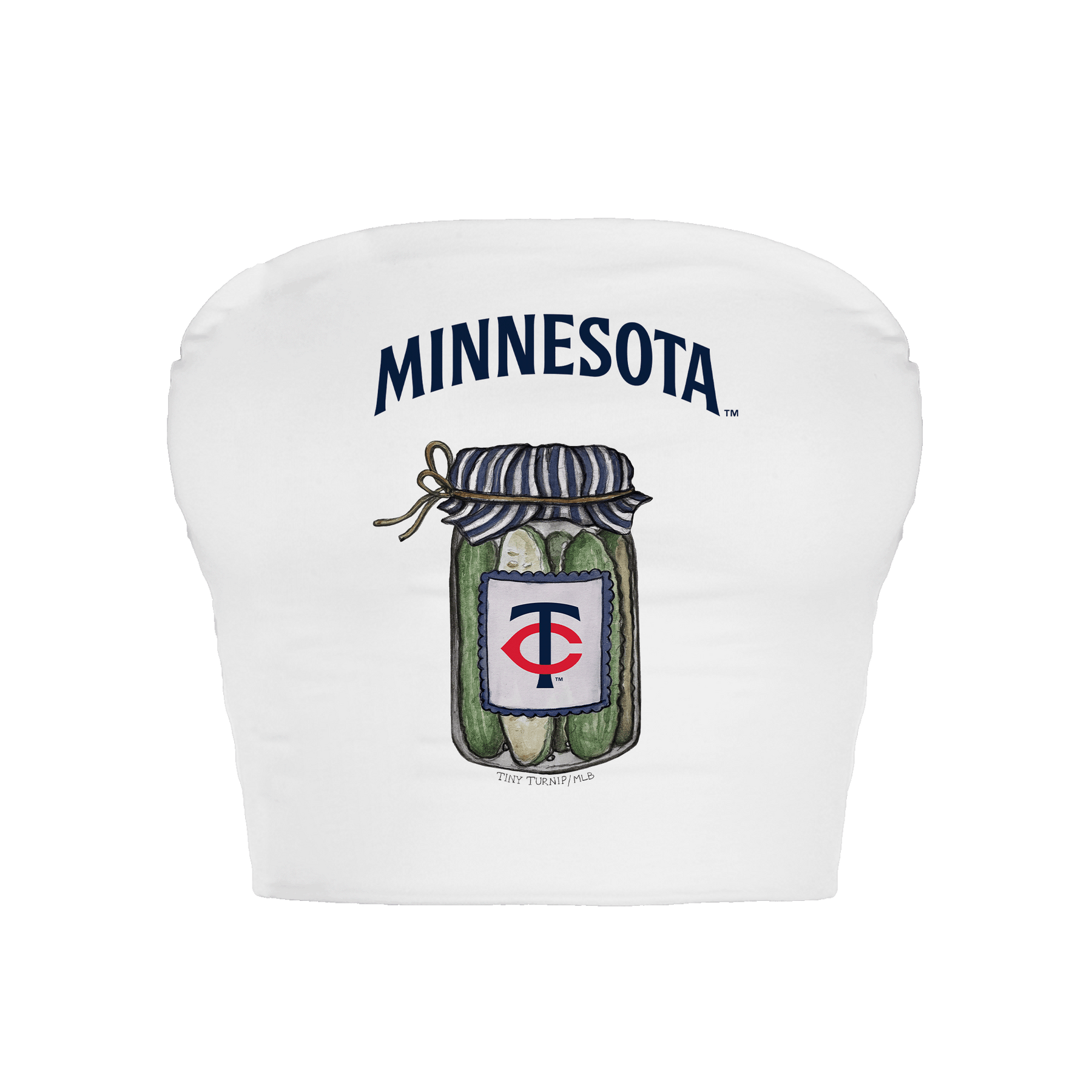 Minnesota Twins Pickle Jar Crop Tube Top