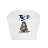 Minnesota Twins Puddy Crop Tube Top - Tiny Turnip