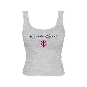 Minnesota Twins Logo Script Emmy Tank