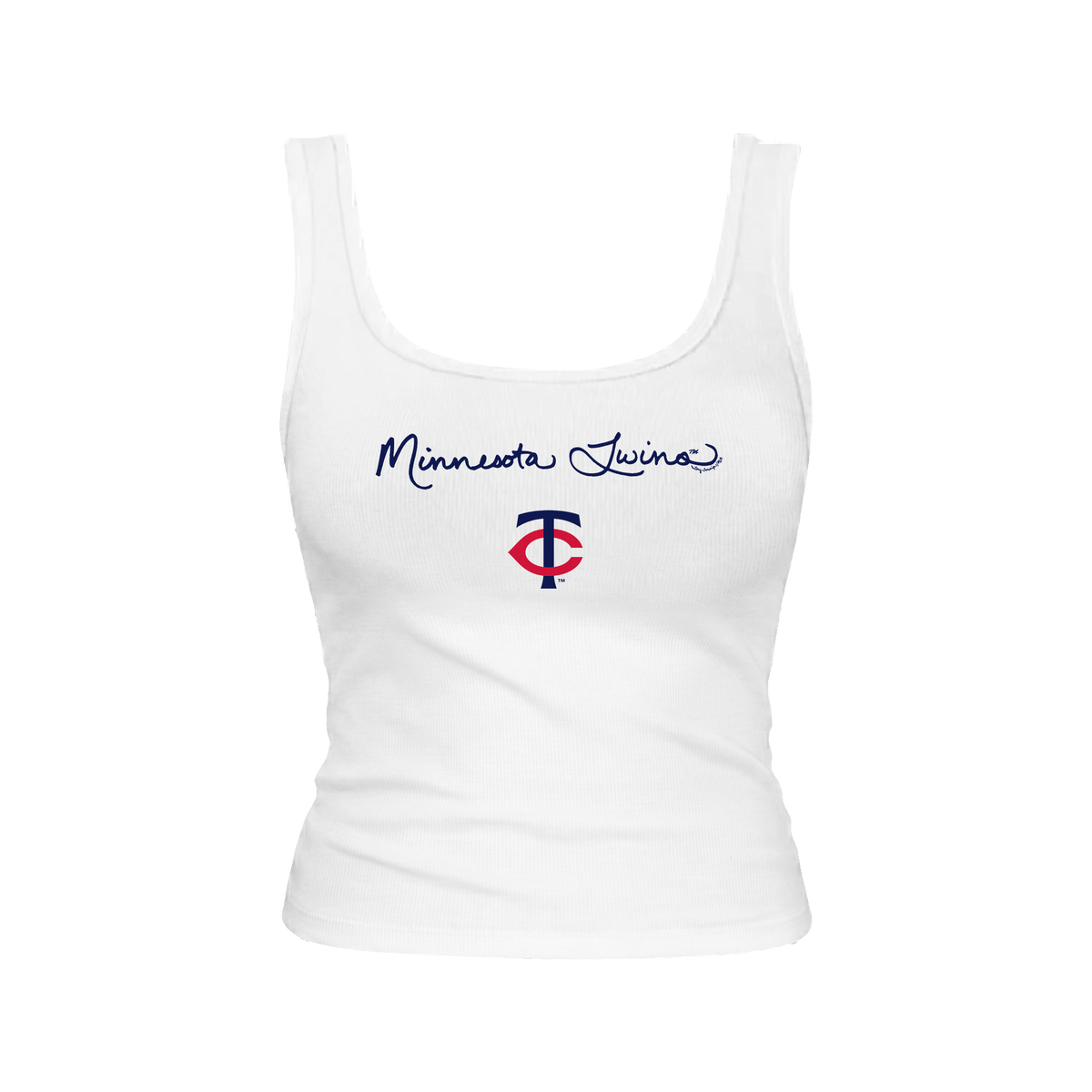 Minnesota Twins Logo Script Emmy Tank