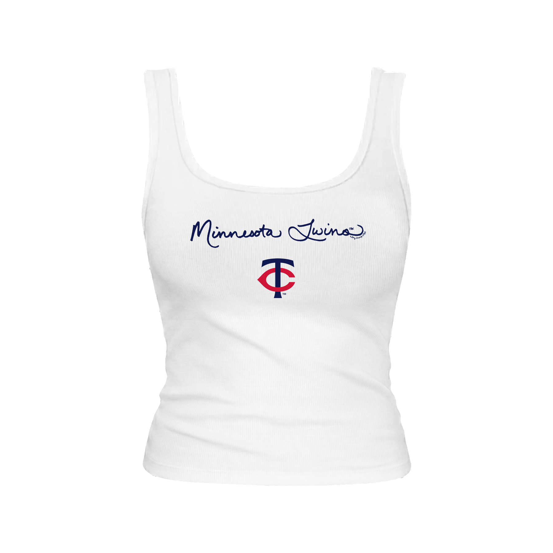 Minnesota Twins Logo Script Emmy Tank