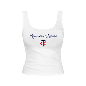 Minnesota Twins Logo Script Emmy Tank