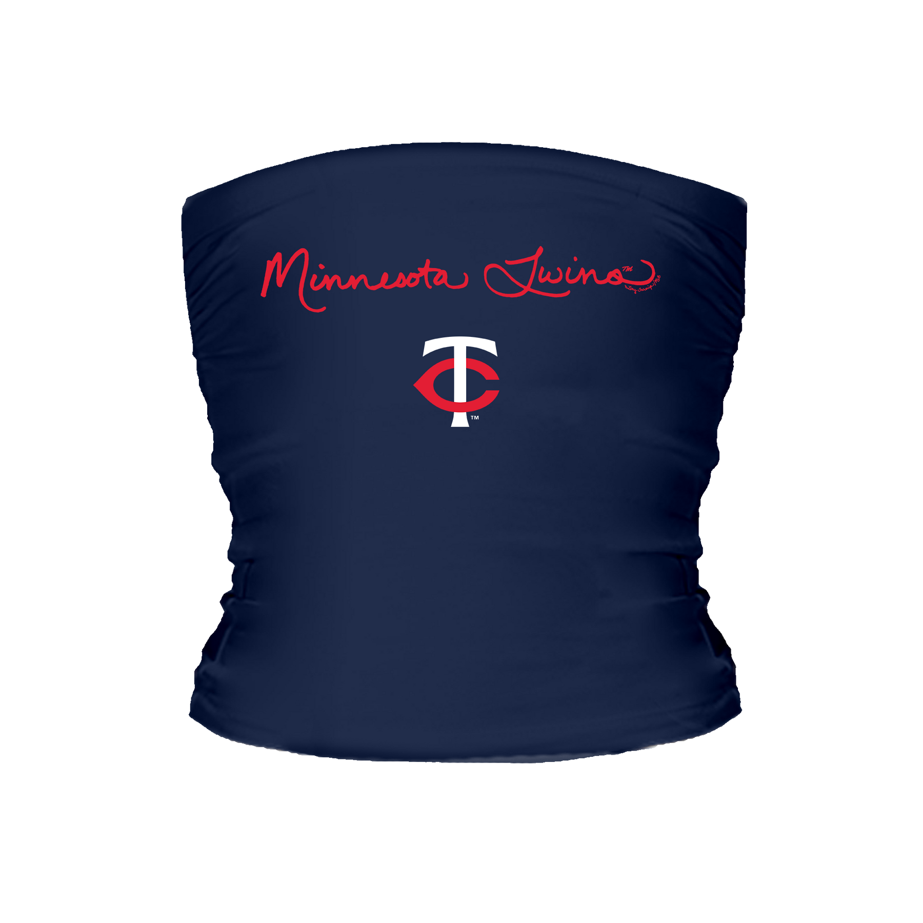 Minnesota Twins Logo Script Tube Top - Tiny Turnip