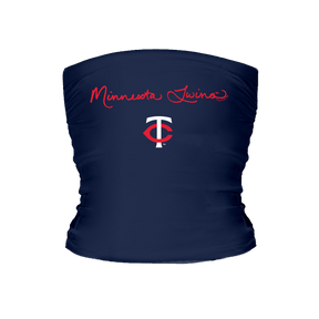 Minnesota Twins Logo Script Tube Top - Tiny Turnip