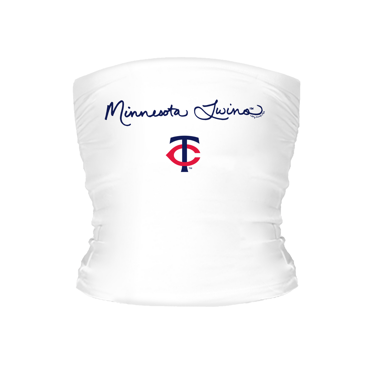 Minnesota Twins Logo Script Tube Top - Tiny Turnip