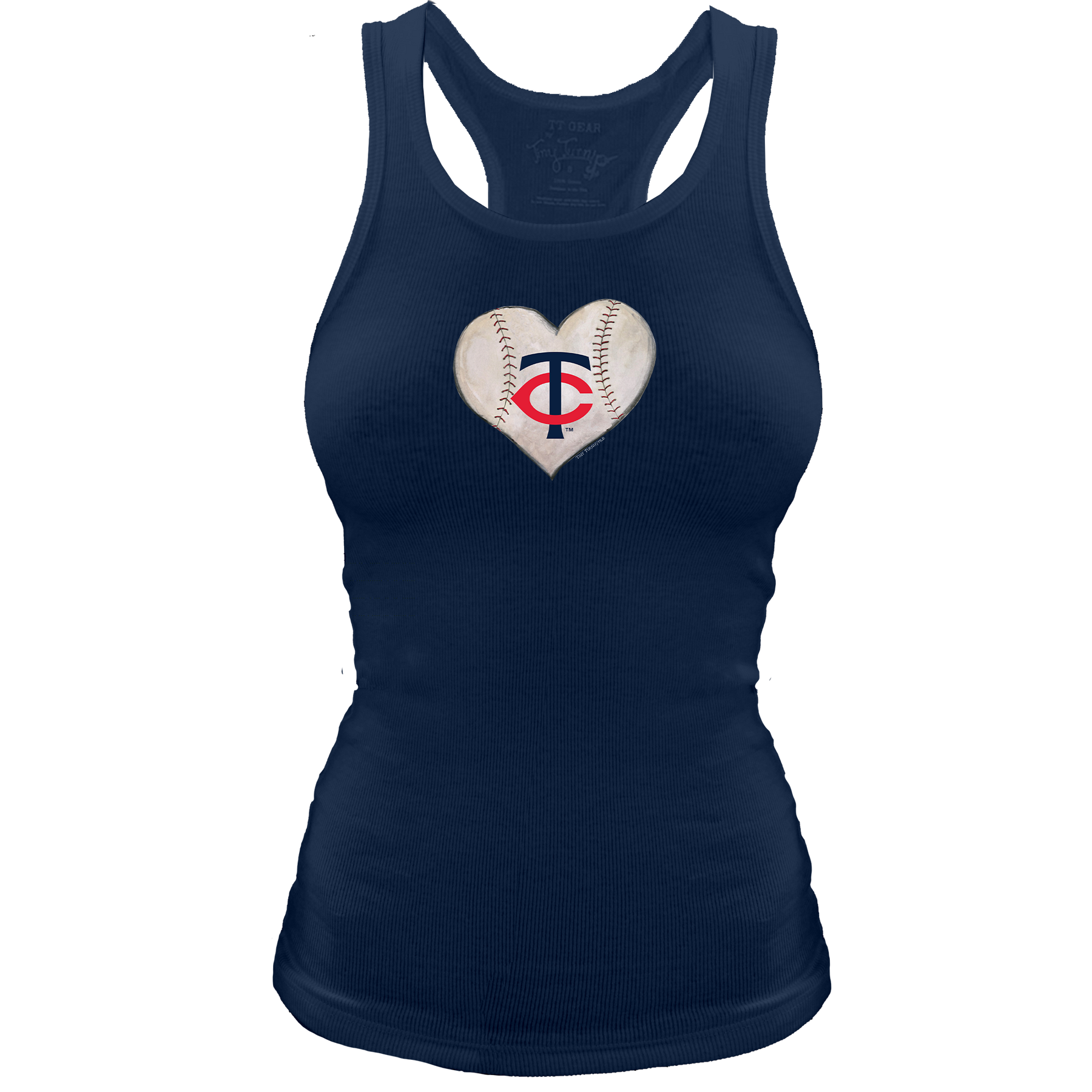 Minnesota Twins Stitched Heart Racerback Tank - Tiny Turnip