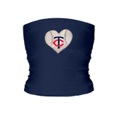 Minnesota Twins Stitched Heart Tube Top - Tiny Turnip