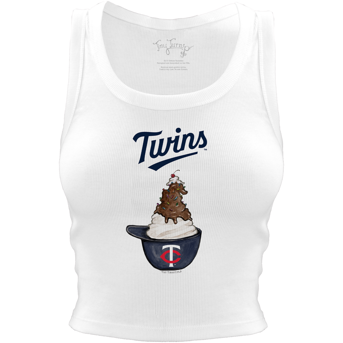 Minnesota Twins Sundae Helmet Crop Tank - Tiny Turnip