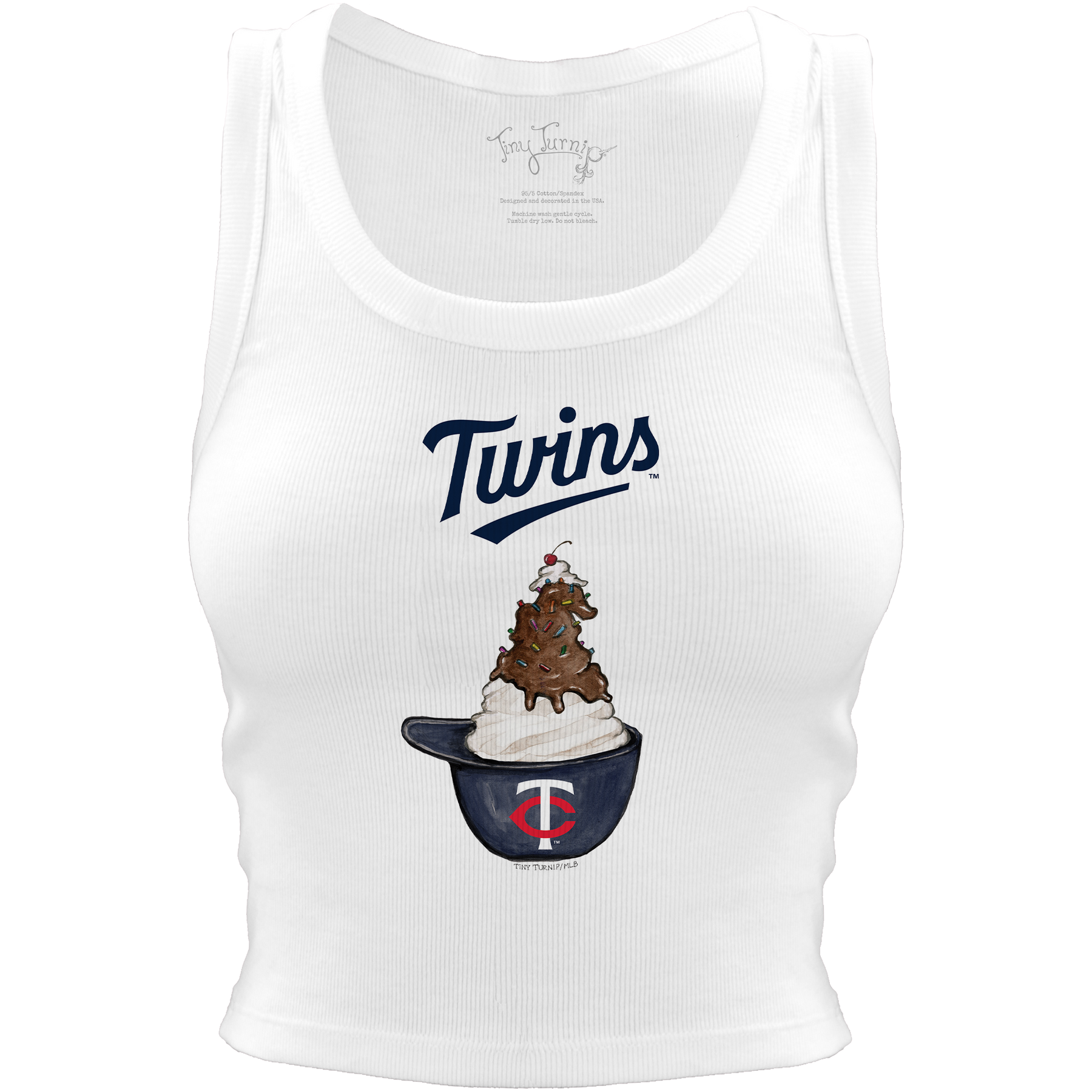 Minnesota Twins Sundae Helmet Crop Tank - Tiny Turnip