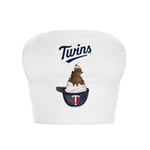 Minnesota Twins Sundae Helmet Crop Tube Top - Tiny Turnip