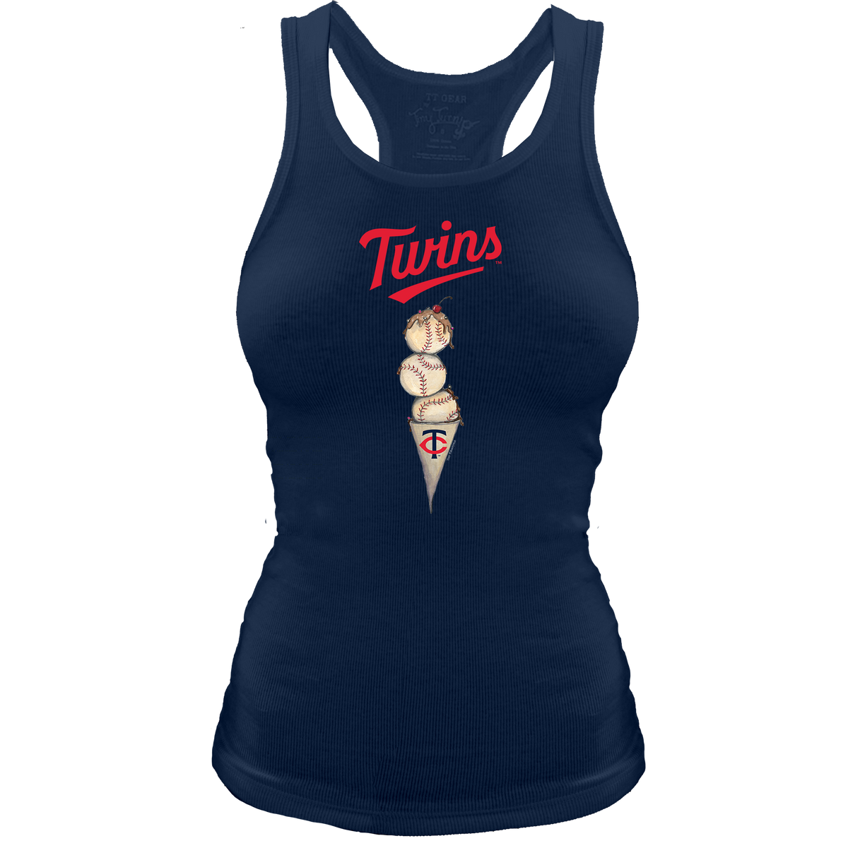 Minnesota Twins Triple Scoop Racerback Tank - Tiny Turnip