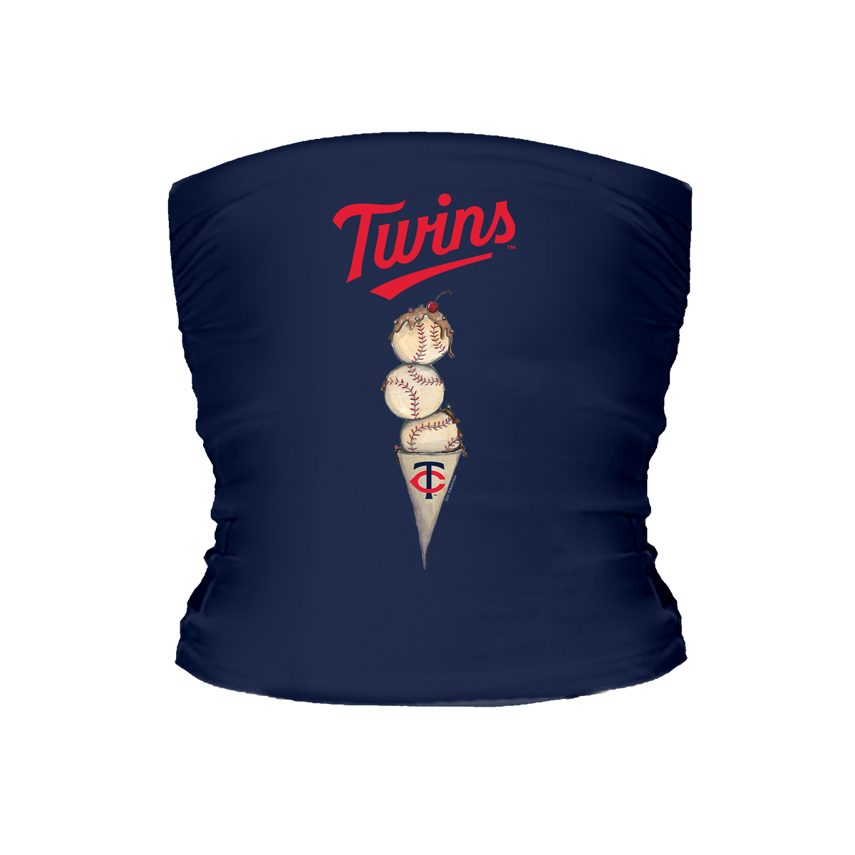 Minnesota Twins Triple Scoop Tube Top - Tiny Turnip