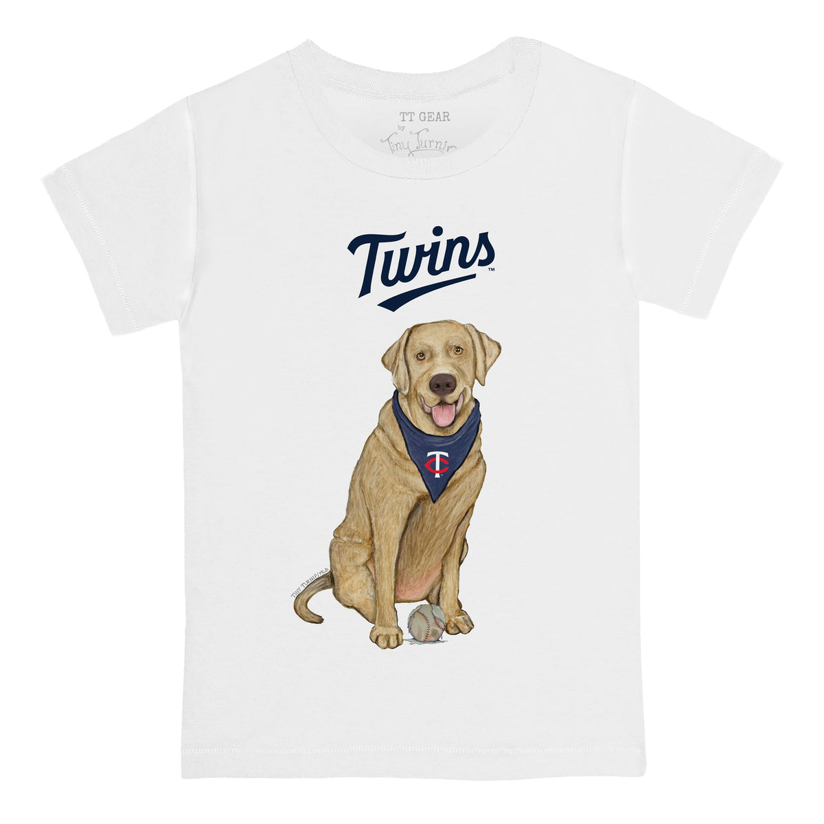 Minnesota Twins Yellow Labrador Retriever Tee Shirt
