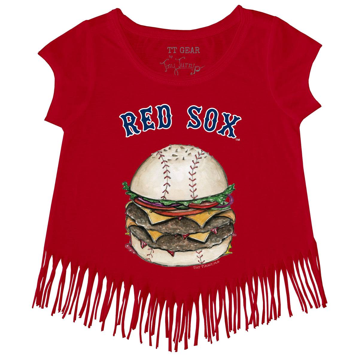 Boston Red Sox Burger Fringe Tee