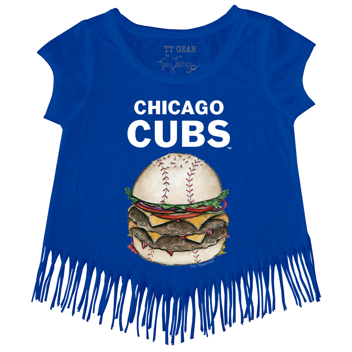 Chicago Cubs Burger Fringe Tee