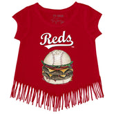 Cincinnati Reds Burger Fringe Tee