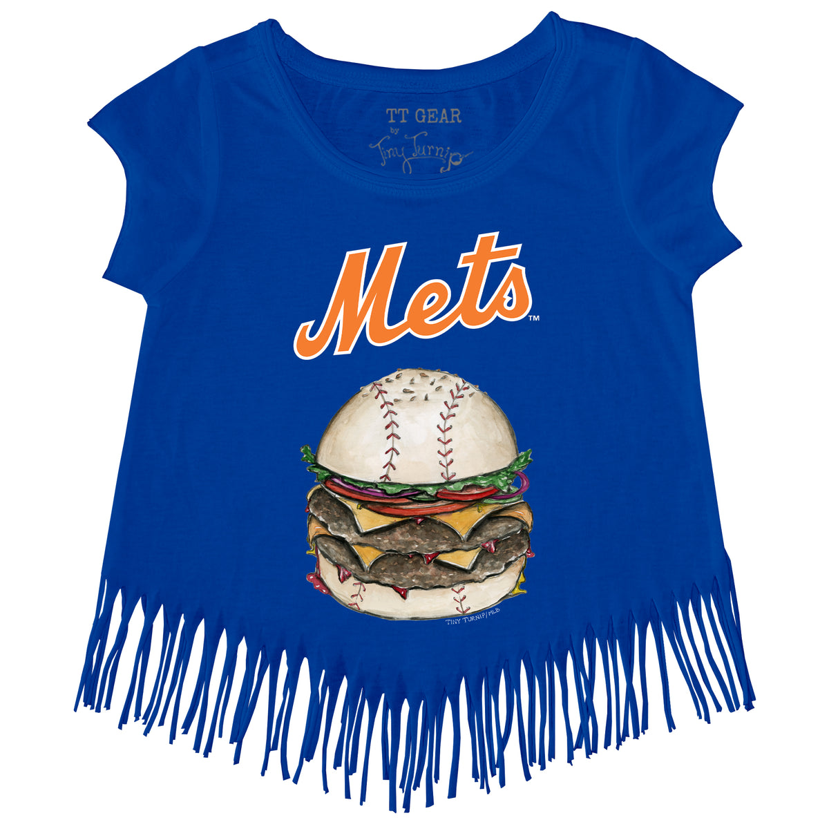 New York Mets Burger Fringe Tee