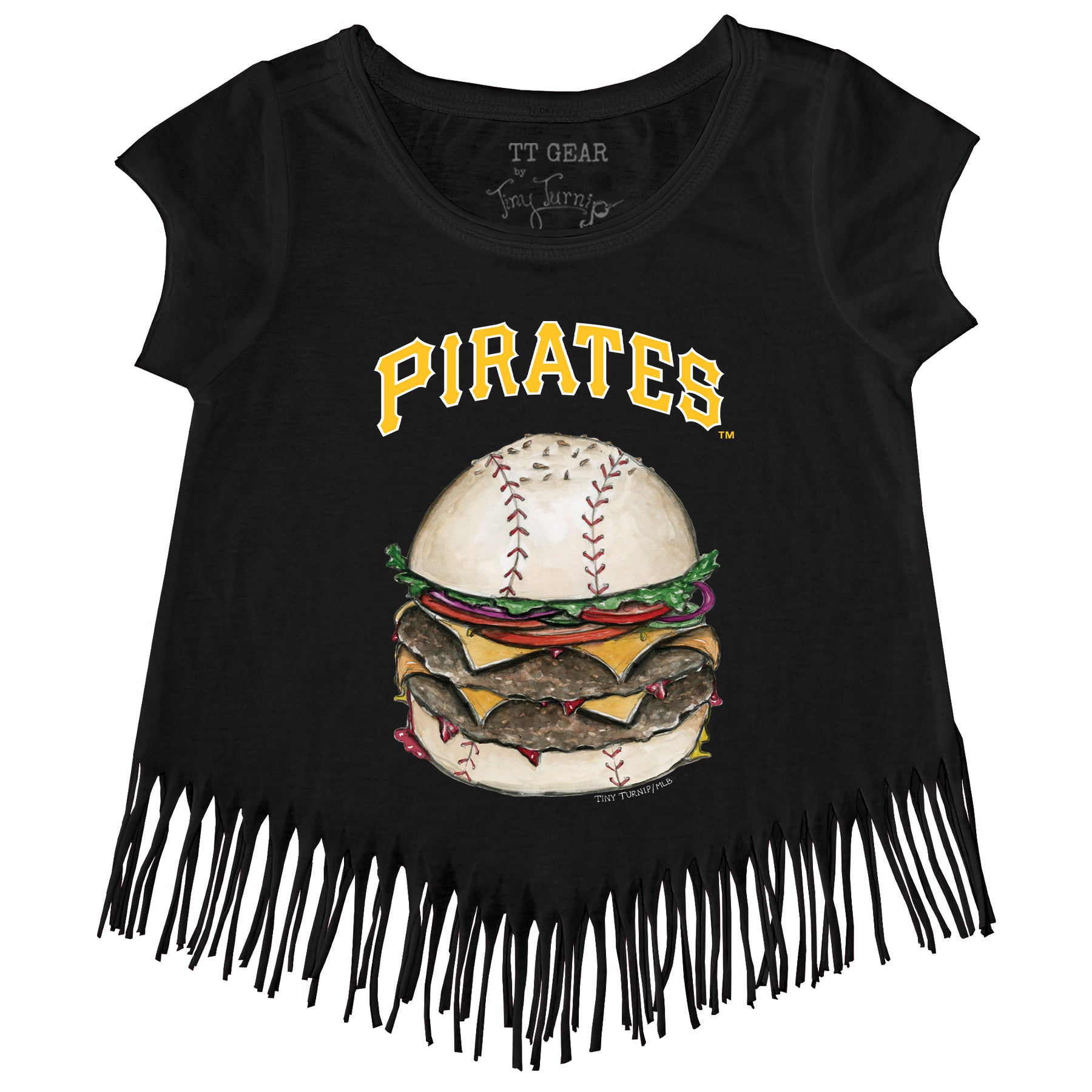 Pittsburgh Pirates Burger Fringe Tee