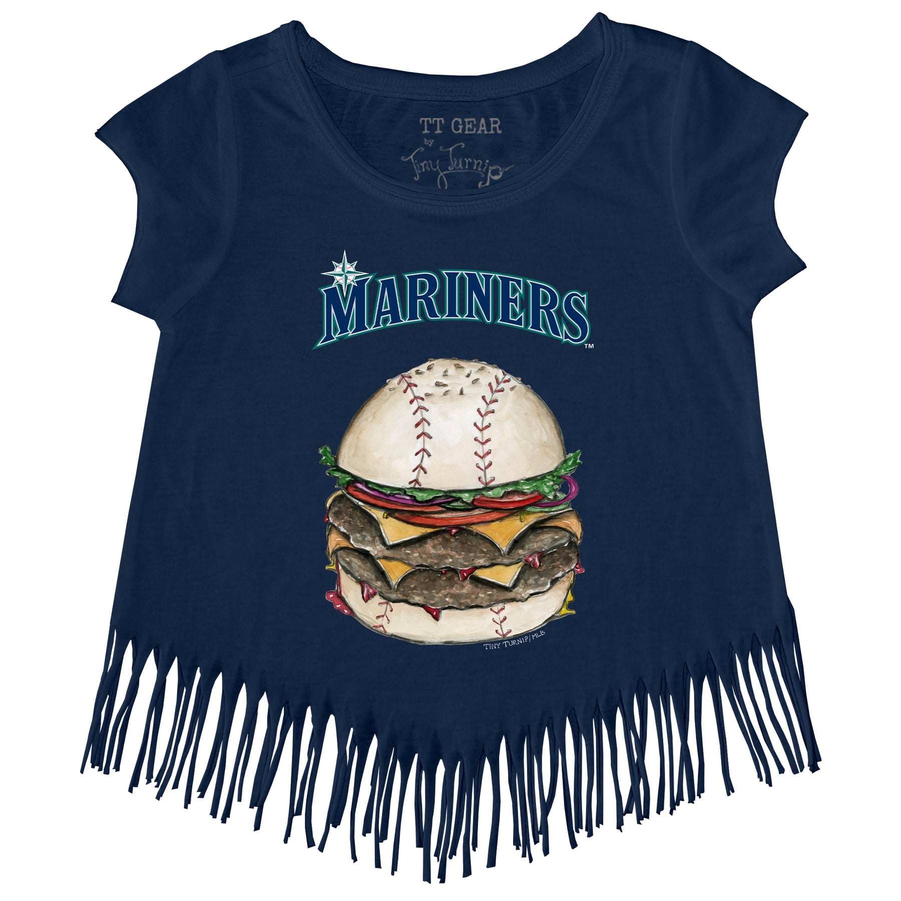 Seattle Mariners Burger Fringe Tee