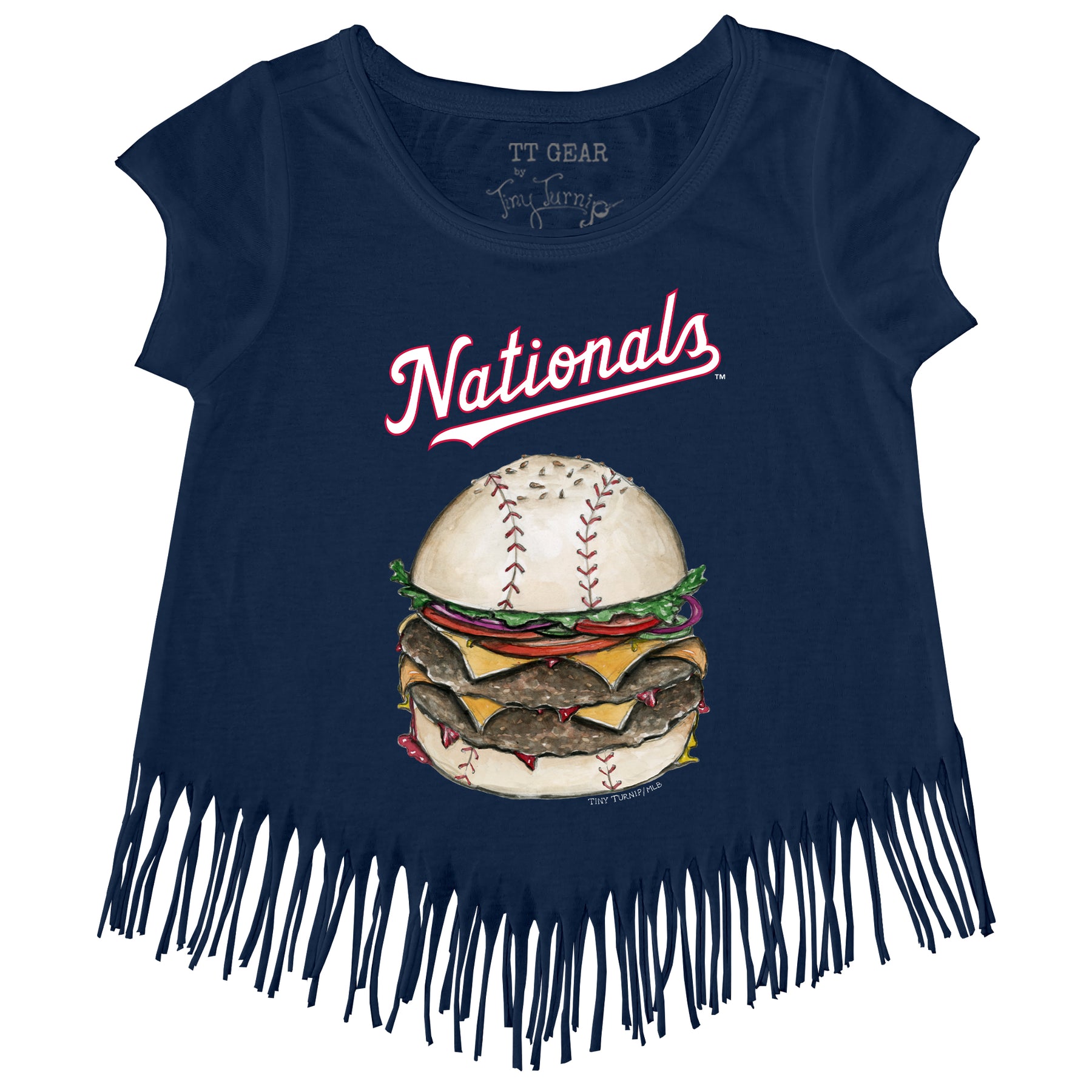 Washington Nationals Burger Fringe Tee