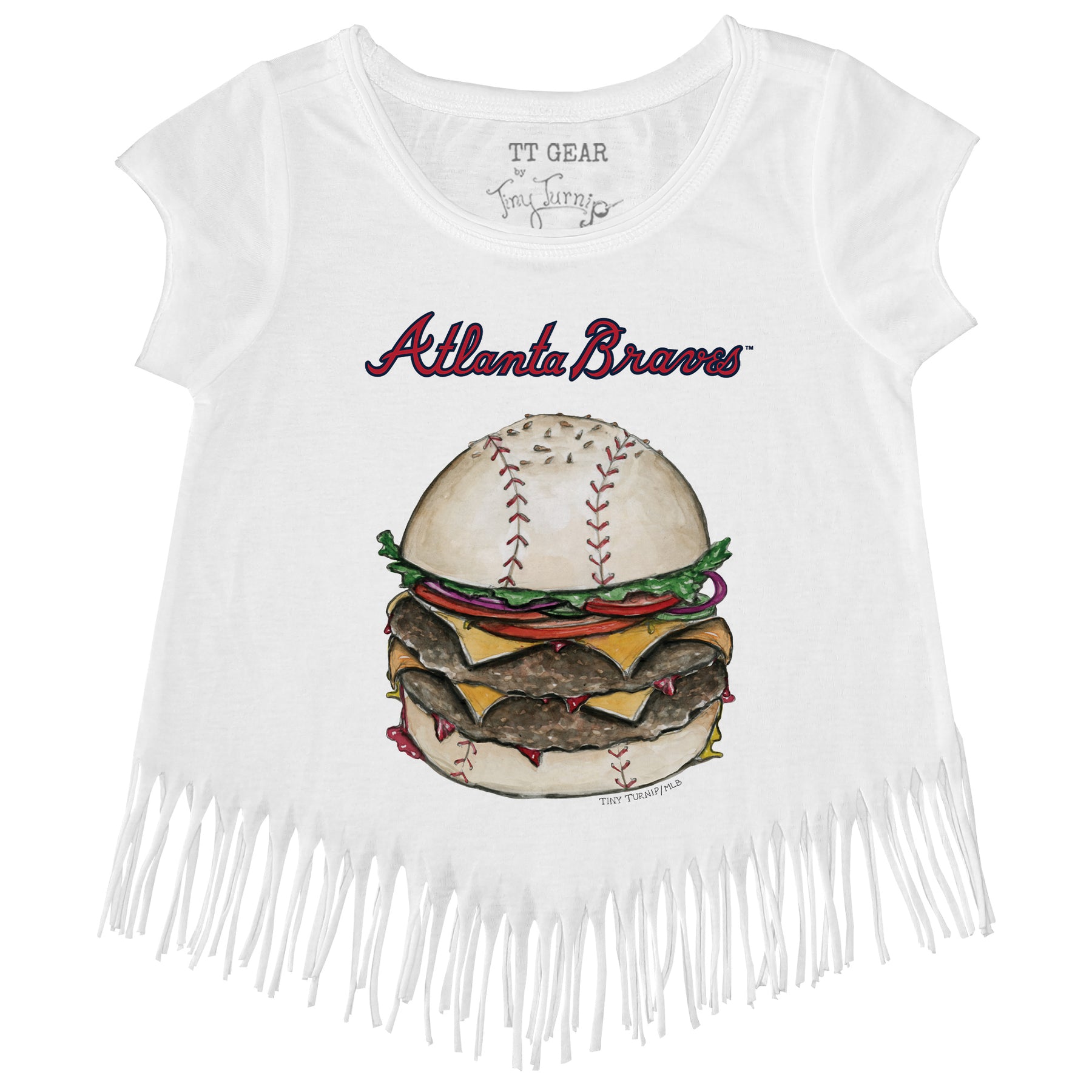 Atlanta Braves Burger Fringe Tee