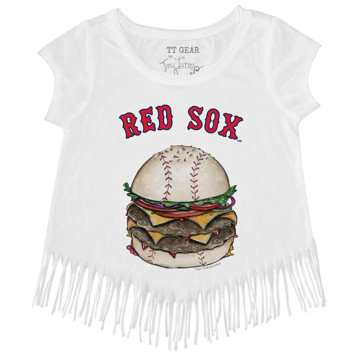 Boston Red Sox Burger Fringe Tee